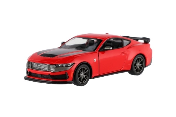 Auto Kinsmart 2024 Ford Mustang Dark Horse 1:38 kov/plast 12,5cm 4 barvy na zpětné nat. 12ks v boxu