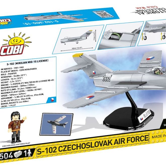 COBI 5821 Cold War S-102 Czechoslovak Air Force, 1:32, 504 k, 1 f