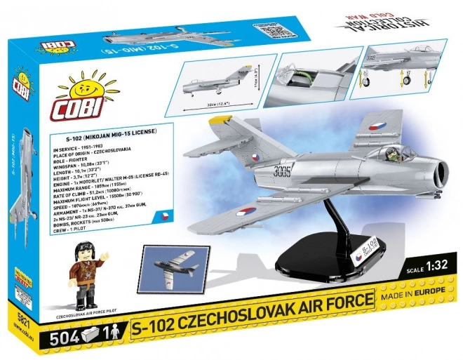 COBI 5821 Cold War S-102 Czechoslovak Air Force, 1:32, 504 k, 1 f