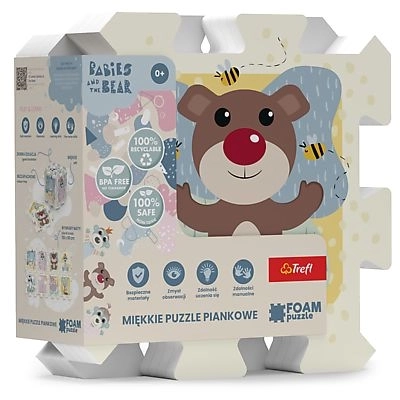 TREFL Pěnové puzzle Děti a medvídek