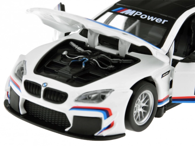 Kovový model auta BMW M6 GT3 1:32 se světlem a zvuky