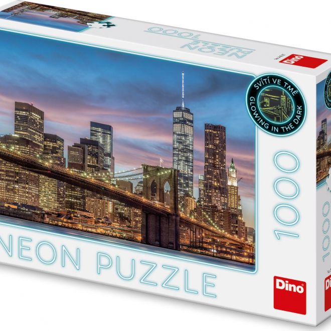 DINO Svítící puzzle New York 1000 dílků