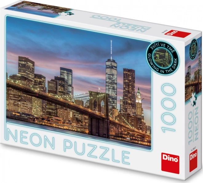 DINO Svítící puzzle New York 1000 dílků