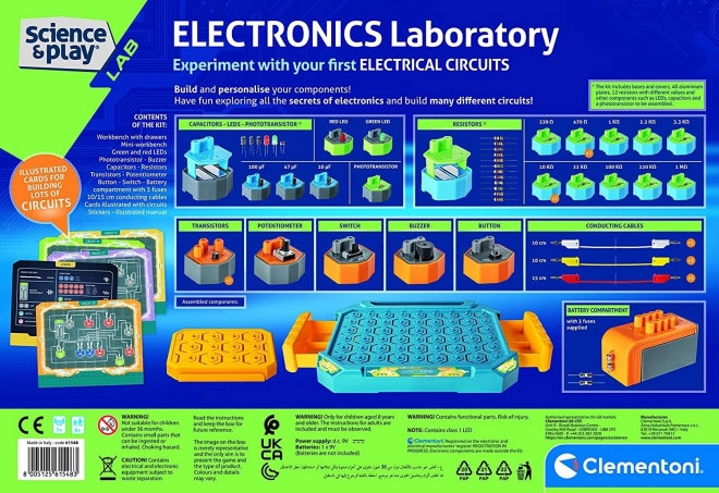 CLEMENTONI Science&Play Elektronická laboratoř: Elektrické obvody