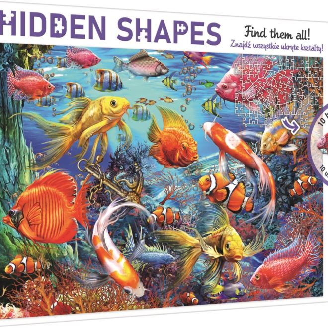 TREFL Puzzle Hidden Shapes: Podmořský život 1060 dílků