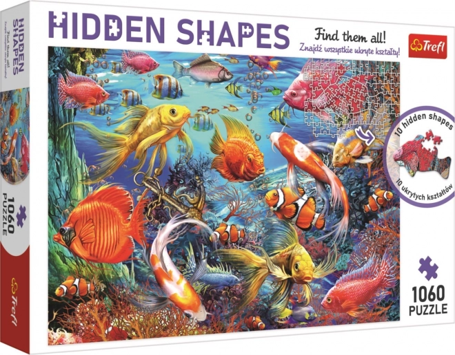 TREFL Puzzle Hidden Shapes: Podmořský život 1060 dílků