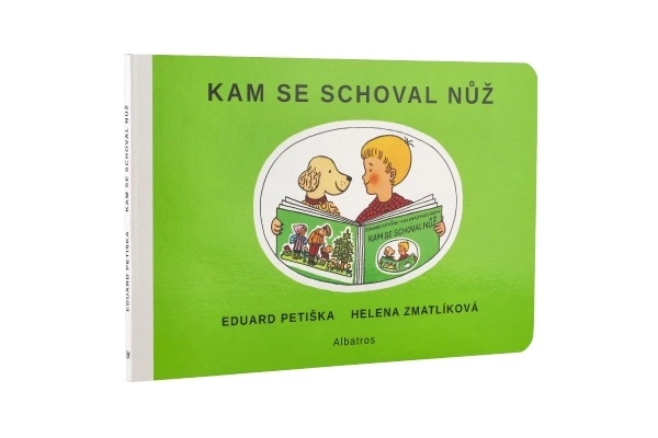 Knížka Kam se schoval nůž CZ text 24x16cm