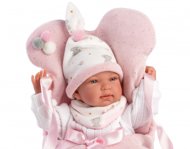 Llorens M844-42 obleček pro panenku miminko NEW BORN velikosti 43-44 cm