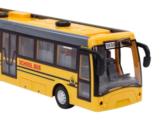 Školní autobus Dálkově ovládaný kloubový RC autobus 1:32 žlutý