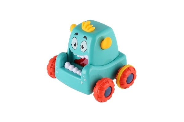 Auto monster plast 9x8cm mačkací jezdící 4 barvy