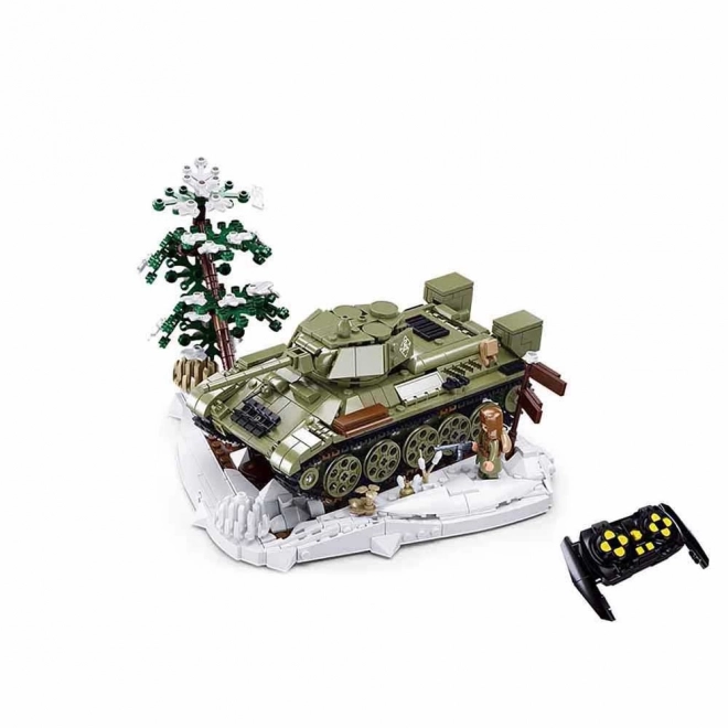 Sluban Power Bricks M38-B7072 R/C T34/76 (1942) Tank na dálkové ovládání