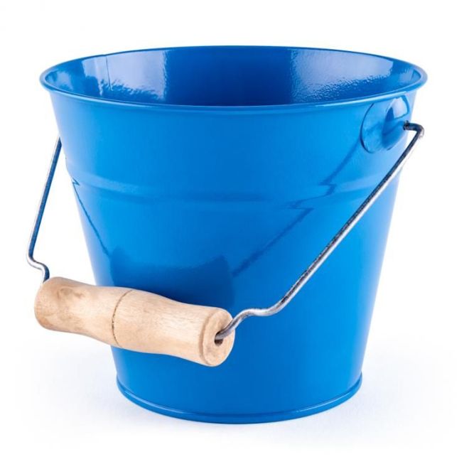 Zahradní modrý kbelík