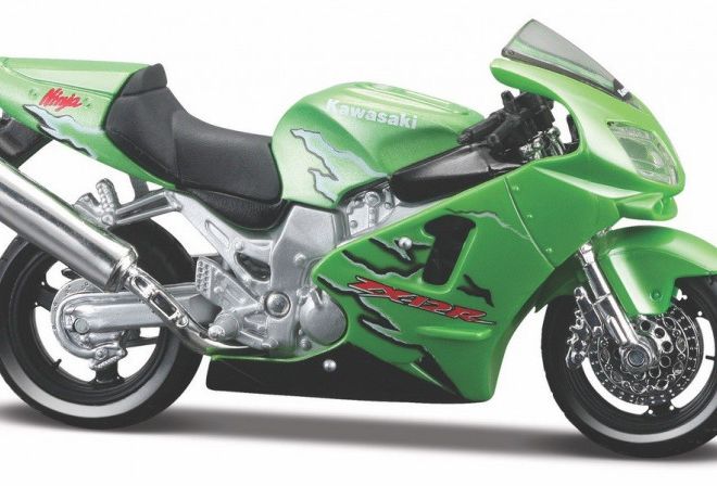 Kovový model motocyklu Kawasaki Ninja ZR-12R 1/18 se stojanem