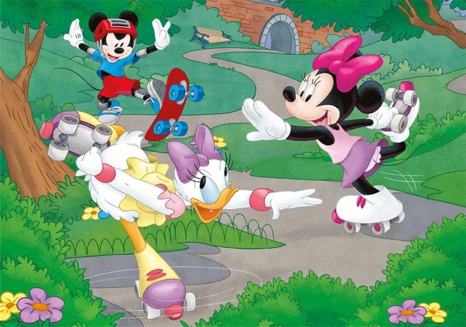 Puzzle Minnie sportuje 100 dílky XL