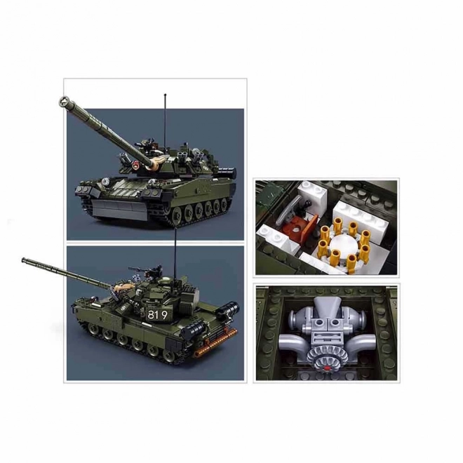 Sluban Model Bricks M38-B1178 Hlavní bitevní tank T-80 2 v 1 v měřítku 1:35