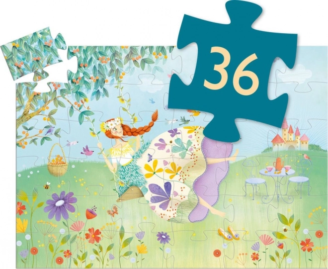 DJECO Puzzle Jarní princezna 36 dílků