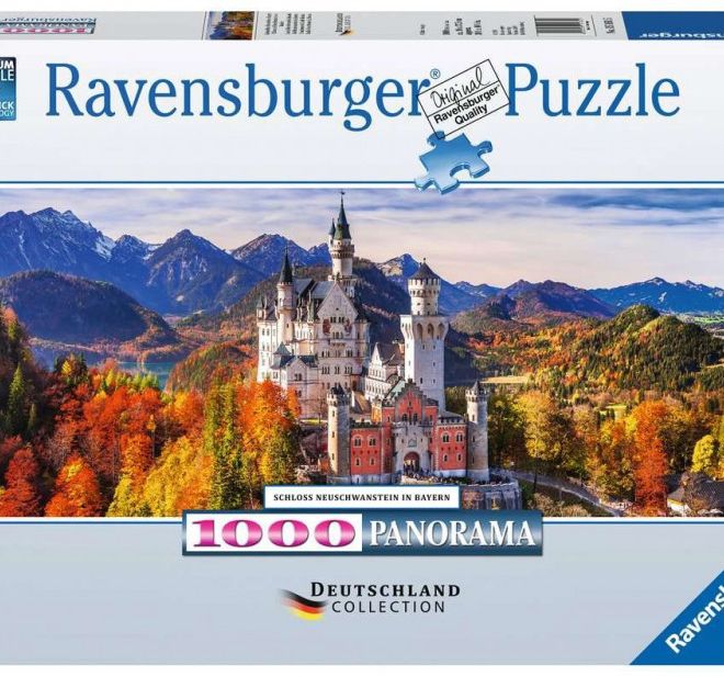 Puzzle 1000 prvků Panorama Bavorský hrad