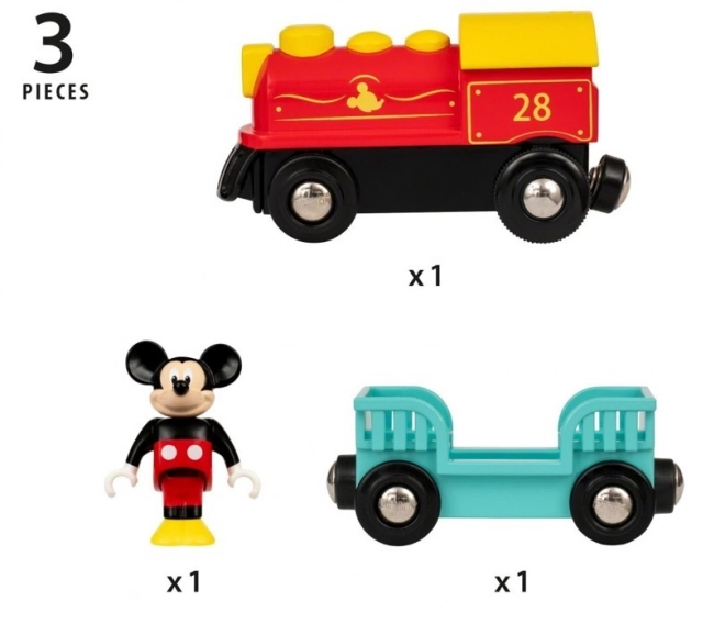 Vláček na baterie Mickey Mouse