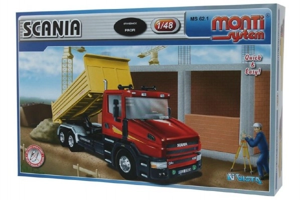 Stavebnice Monti System MS 62.1 Scania  1:48 v krabici 32x20,5x7,5cm