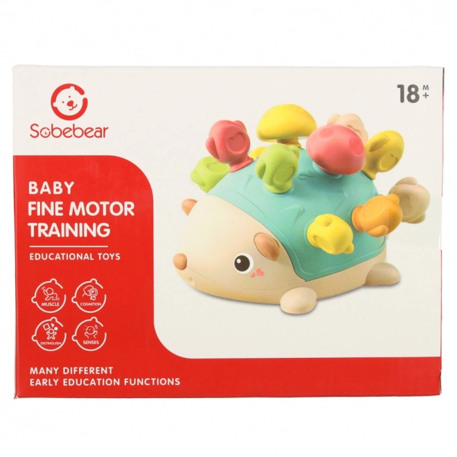 Smyslově vzdělávací montessori modrý ježek