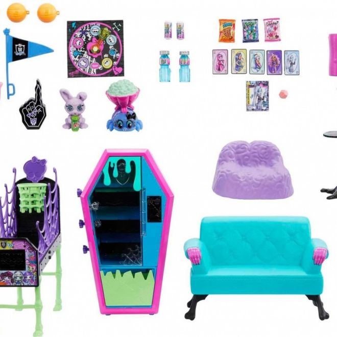 Sada žákovského nábytku do obývacího pokoje Monster High