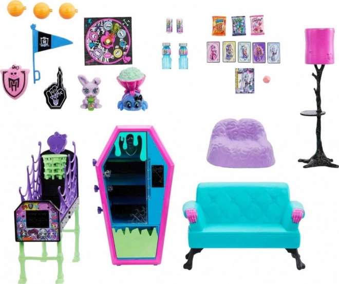 Sada žákovského nábytku do obývacího pokoje Monster High