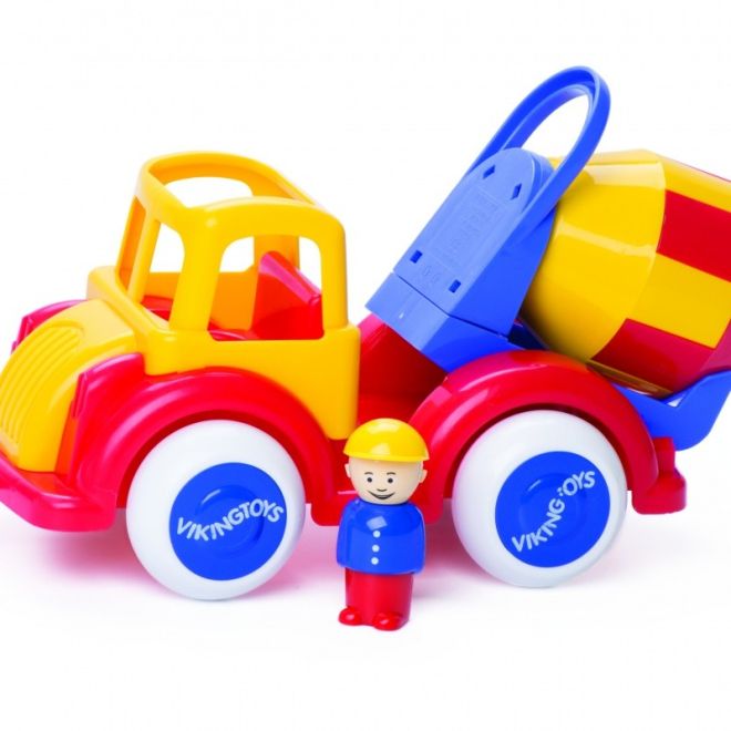Vozidlo s míchačkou na beton s figurkami Jumbo Viking Toys