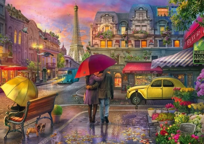 Puzzle Paříž v dešti 500 dílků