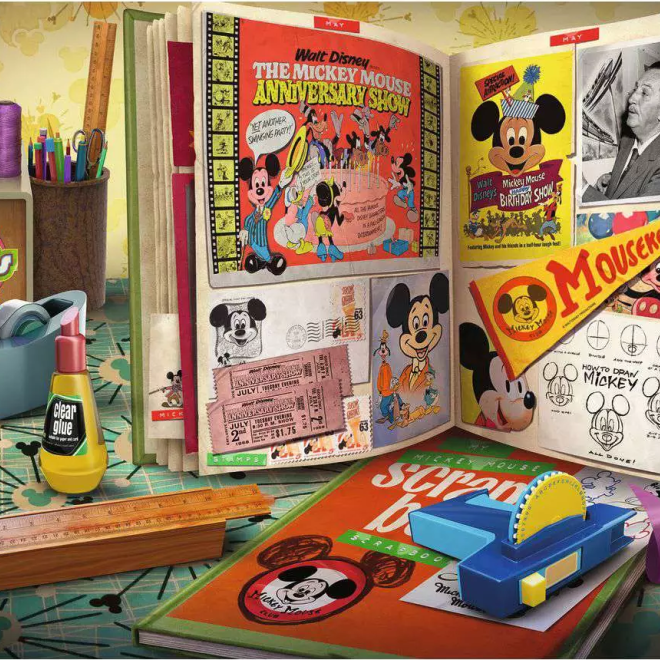RAVENSBURGER Puzzle Disney: 1960 Mickeyho výročí 1000 dílků