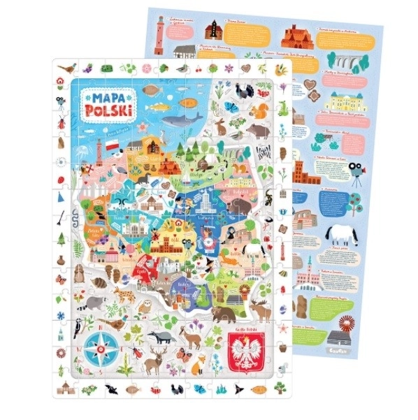 Poznávací puzzle Mapa Polska