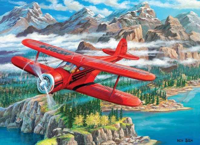 COBBLE HILL Puzzle Letadlo Beechcraft Staggerwing 500 dílků