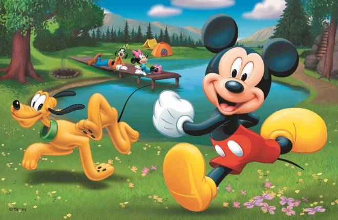 TREFL Puzzle Mickey Mouse: U jezera 54 dílků