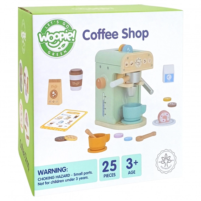 Dřevěná kavárna Woopie Green