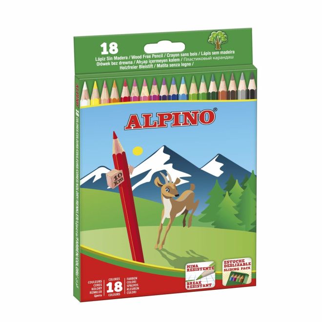 Pastelky Alpino - 18 kusů