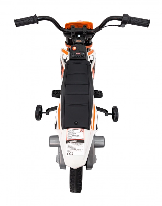 Dětská jízda na motorce PANTONE 361C Oranžová s EVA koly a audio panelem