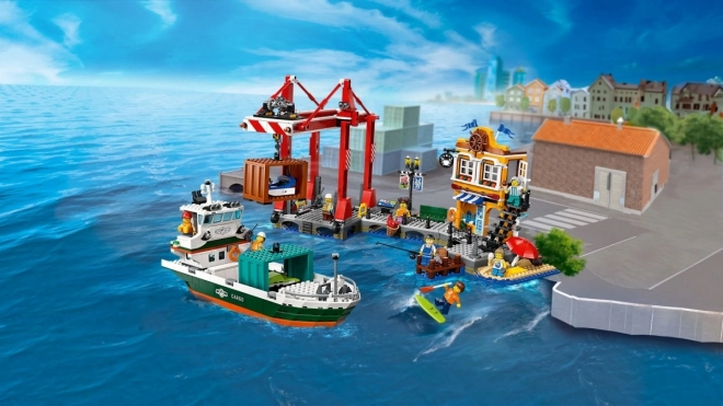 LEGO City 60422 Přístav s nákladní lodí