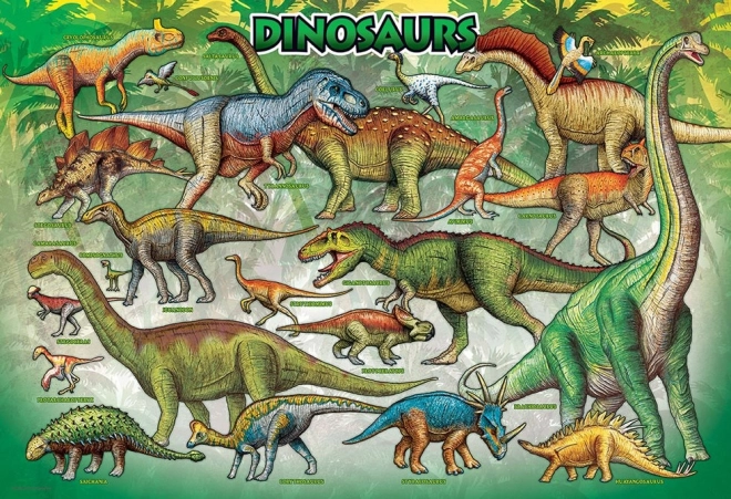 EUROGRAPHICS Puzzle ve svačinovém boxu Dinosauři 100 dílků