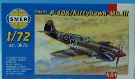 Model letadla Curtiss P-40 K Kittyhawk MK.3