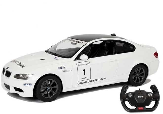 R/C BMW M3 Rastar 1:14 bílý s dálkovým ovládáním