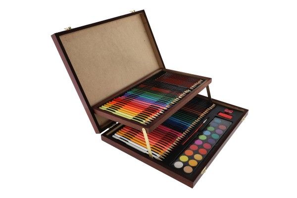 Sada na malování Art box v dřevěném kufříku - 91 kusů