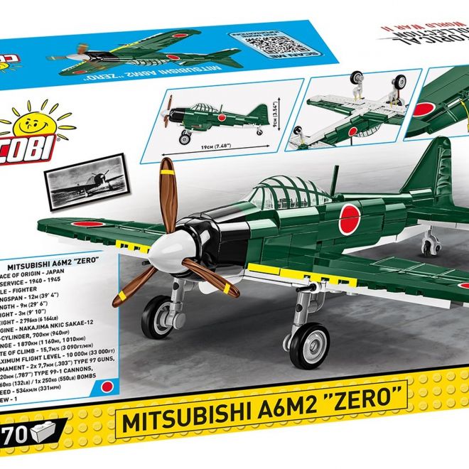 COBI 5861 II WW Mitsubishi A6M2 Zero, 1:48, 170 k