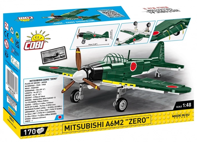 COBI 5861 II WW Mitsubishi A6M2 Zero, 1:48, 170 k