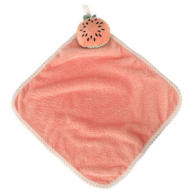 Dětský ručník do školky 30x30cm růžový meloun