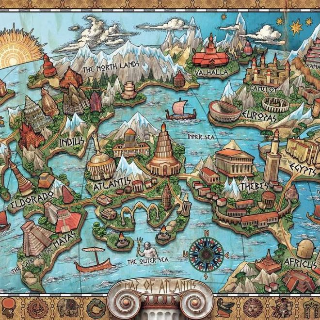 Puzzle 2D 1000 dílků Atlantis