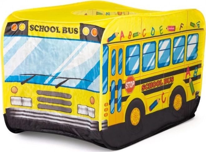 ECOTOYS Dětský stan na hraní Školní autobus