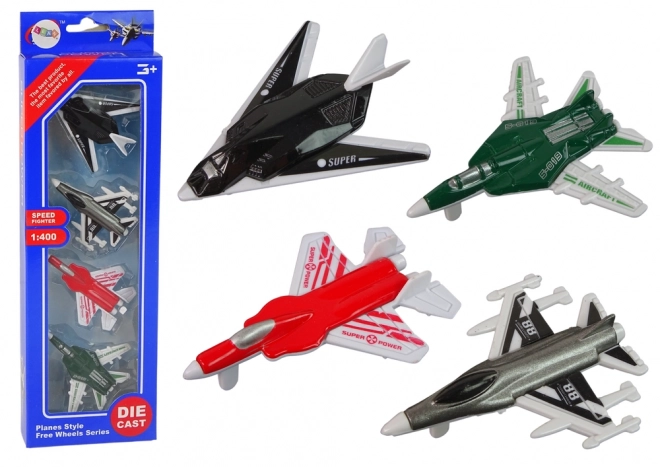 Letadla Jets Set 1:400 4 kusy