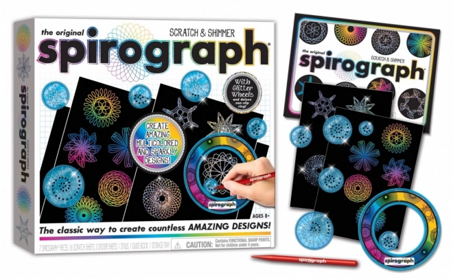 Sada Spirograph Scratch-off