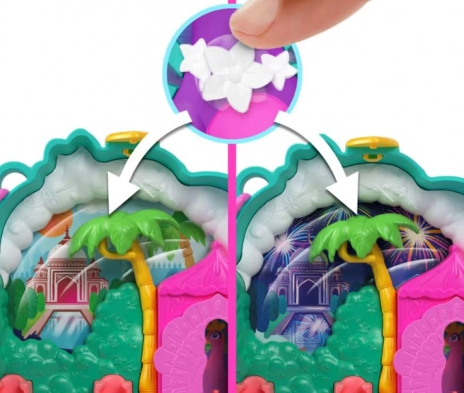 Polly Pocket Pávím zahradním kompaktní hrací set