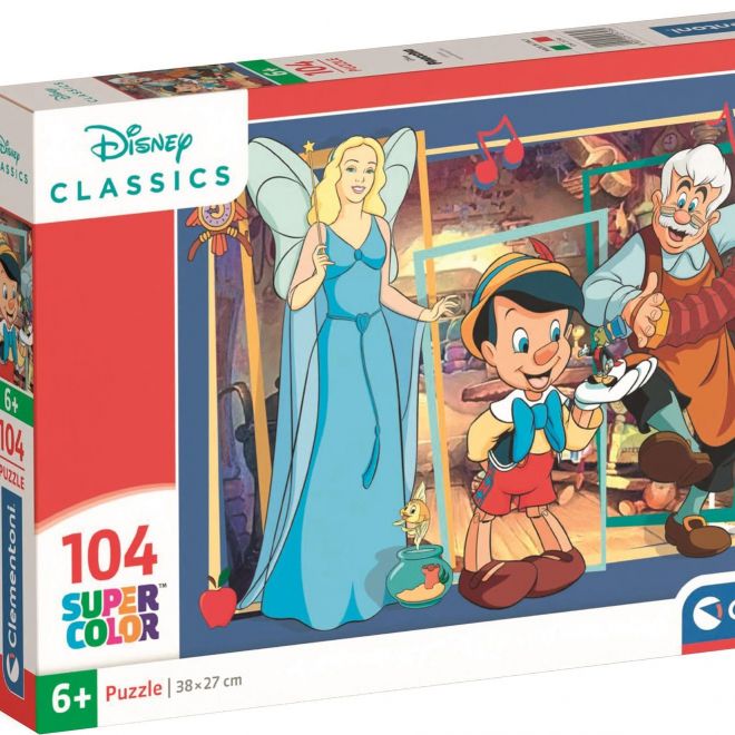 CLEMENTONI Puzzle Pinocchio 104 dílků