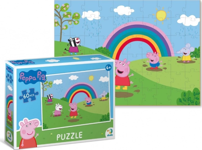 Puzzle Prasátko Peppa Duhové radovánky